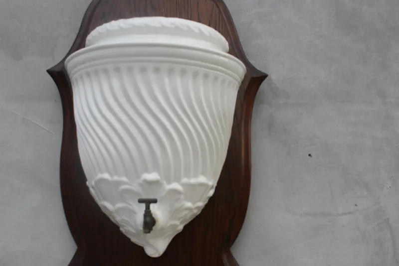 Discount Pamono Italian White Faience Wall Fountain, 1950s