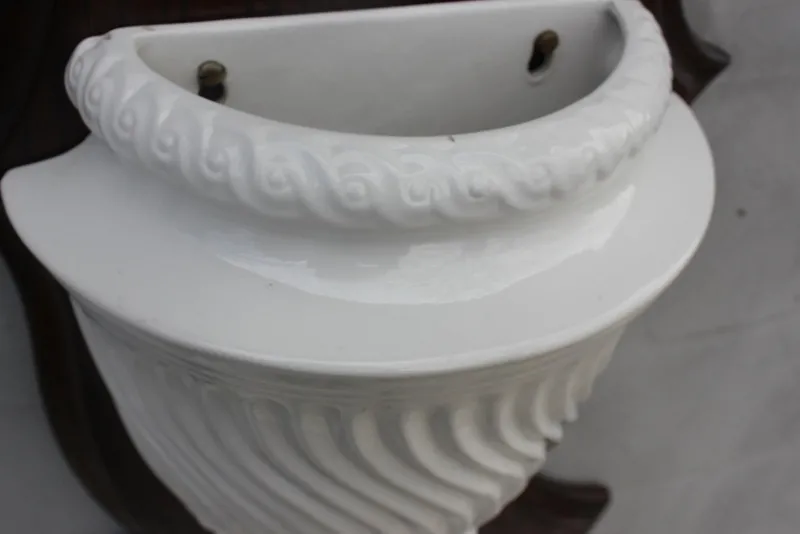 Discount Pamono Italian White Faience Wall Fountain, 1950s