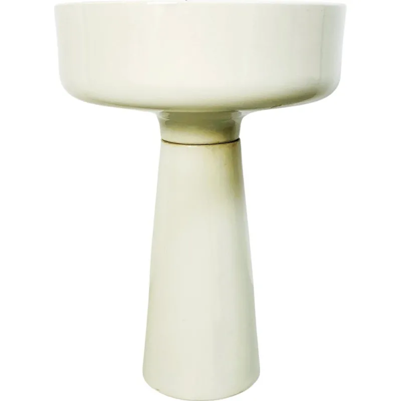 Best Pamono Italian White Porcelain Floor Planter by Angelo Mangiarotti for Brambilla, 1965