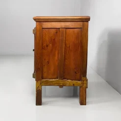 Pamono Italian Wood and Brass Ice Box, 1930s><noscript><img width=