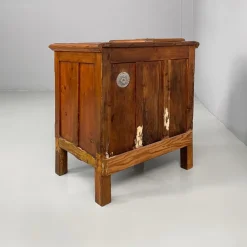 Pamono Italian Wood and Brass Ice Box, 1930s><noscript><img width=