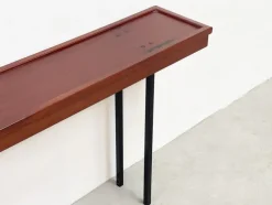 Best Pamono Italian Wood and Metal Console Table