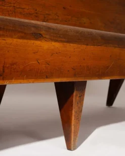 New Pamono Italian Wood Bench, 1940s