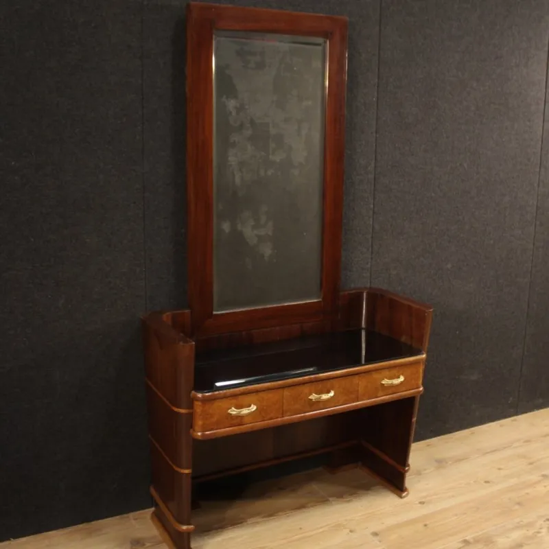 Online Pamono Italian Wood Cheval Mirror, 1970s