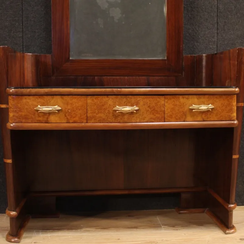 Online Pamono Italian Wood Cheval Mirror, 1970s