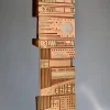 Pamono Italian Wooden Sculpture by Gianni Pinna, 1981> Mid-Century