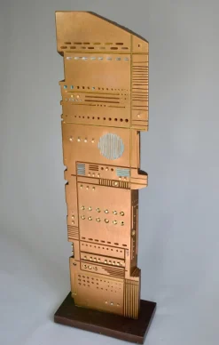 Pamono Italian Wooden Sculpture by Gianni Pinna, 1981><noscript><img width=