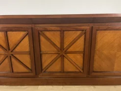 Hot Pamono Italian Wooden Sideboard with Cross Motifs, 1980s