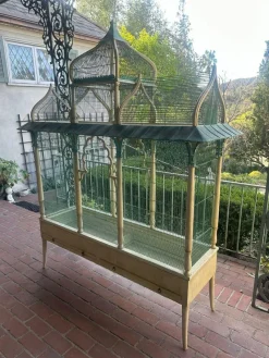 Sale Pamono Ivory & Copper Sculpted Birdcage Crafted by Eric Lansdown, 1990s
