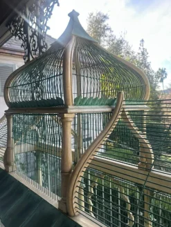 Sale Pamono Ivory & Copper Sculpted Birdcage Crafted by Eric Lansdown, 1990s