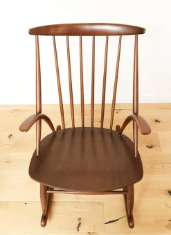 New Pamono IW3 Rocking Chair by Illum Wikkelsø for Niels Eilersen, 1960s