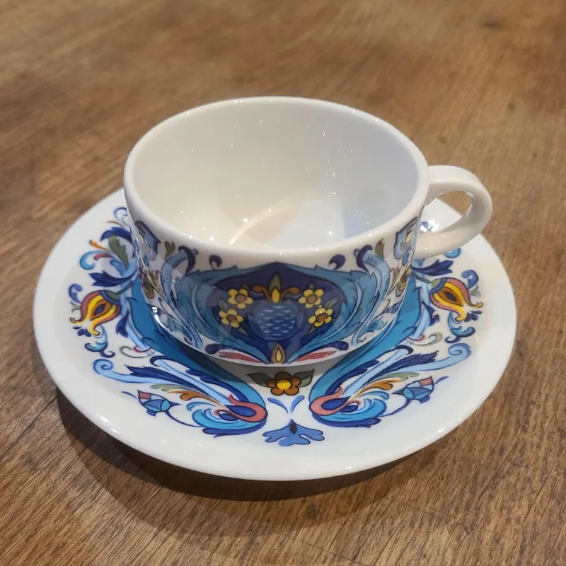 Pamono Izmir Coffee Cups and Saucers by Villeroy & Boch, 1973, Set of 4> Coffee & Tea Service