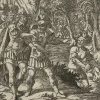 Pamono J. Meyer, a King Is Ambushed With His Army, 17th-century, Etching> Old Masters