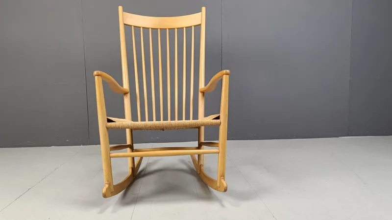 Online Pamono J16 Rocking Chair by Hans Wegner for FDB Mobler, 1960s