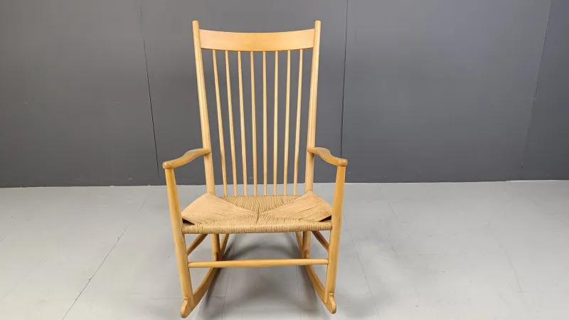 Online Pamono J16 Rocking Chair by Hans Wegner for FDB Mobler, 1960s