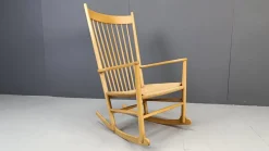 Online Pamono J16 Rocking Chair by Hans Wegner for FDB Mobler, 1960s