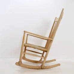 Pamono J16 Rocking Chair by Hans Wegners for Kvist Mobler A/S, Denmark, 1970> Rocking Chairs