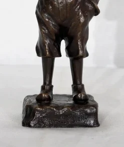 Sale Pamono J. Schmidt-Felling, Le Petit Fumeur, Late 19th Century, Bronze
