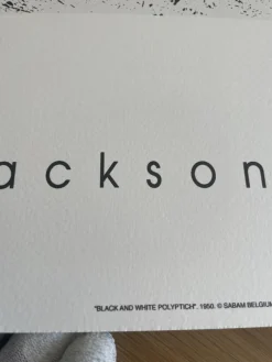 Best Pamono Jackson Pollock, Black and White Polyptych, Silk-Screen