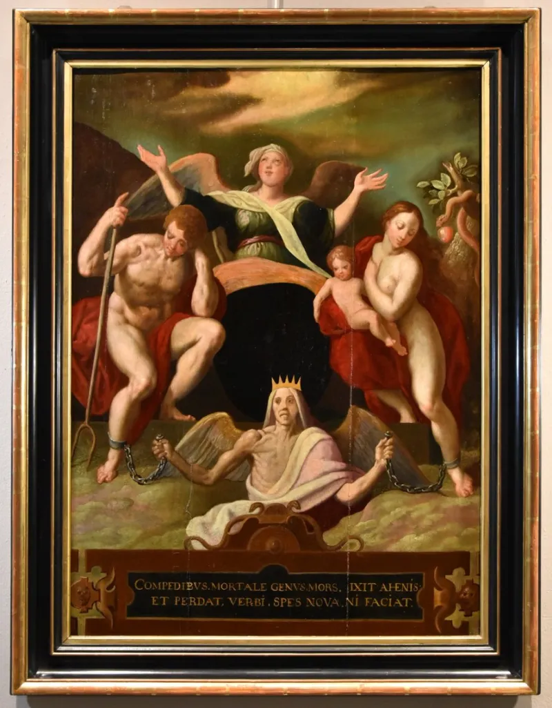 Pamono Jacob De Backer, Redemption of Adam & Eve, 1575, Oil Painting> Old Masters
