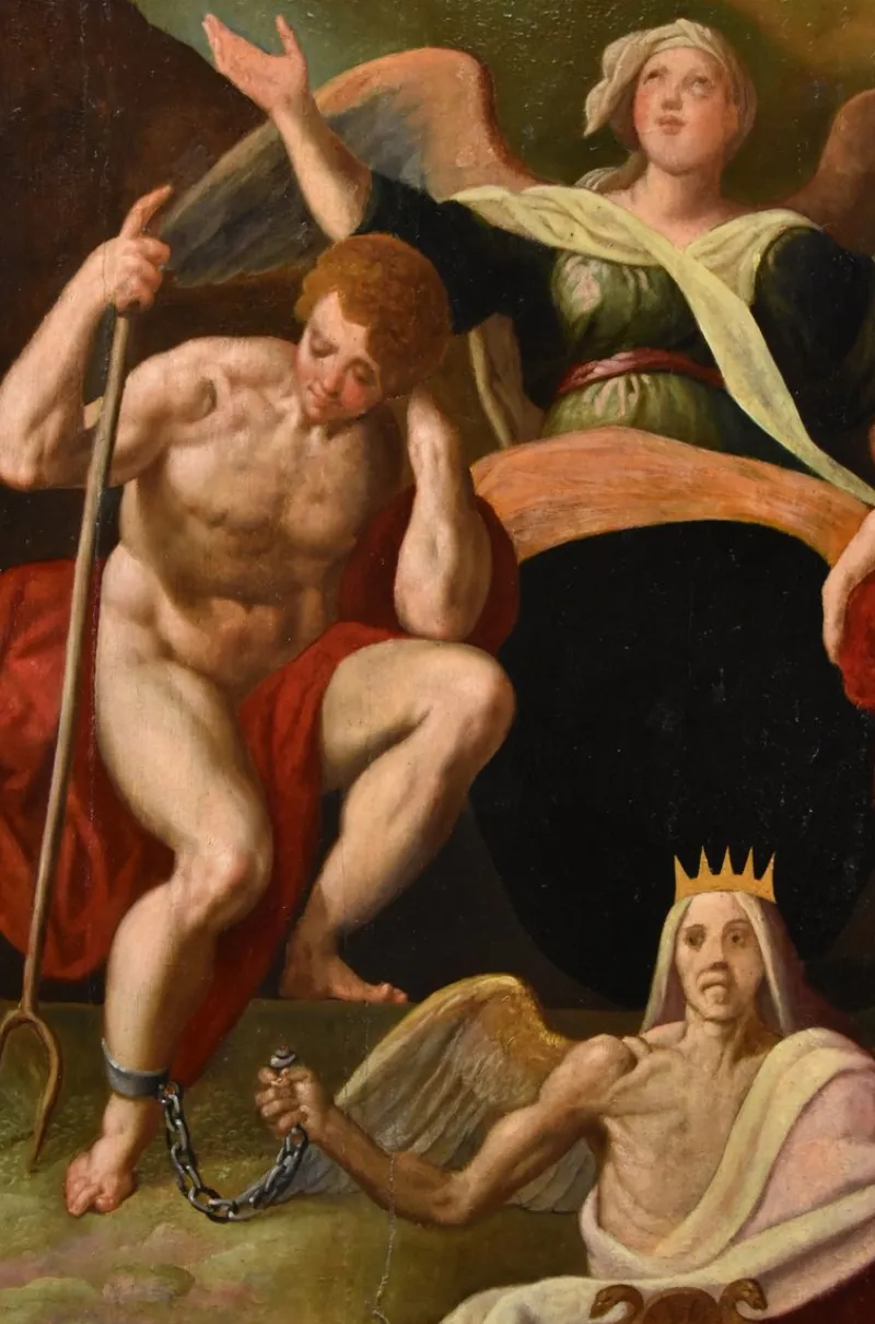 Pamono Jacob De Backer, Redemption of Adam & Eve, 1575, Oil Painting> Old Masters