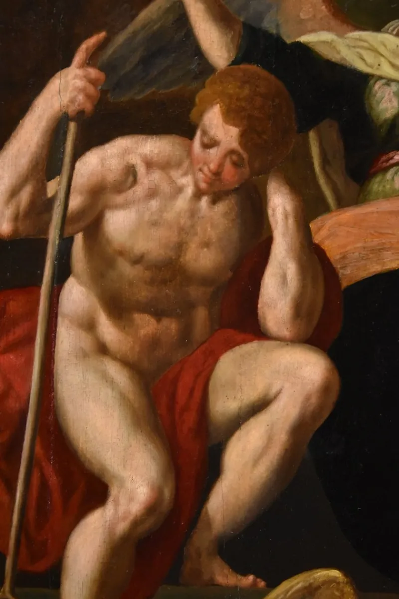 Pamono Jacob De Backer, Redemption of Adam & Eve, 1575, Oil Painting> Old Masters