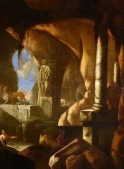 Pamono Jacques Muller, Diana and Nymphs, 1660, Oil on Panel, Framed><noscript><img width=