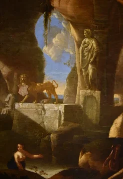 Pamono Jacques Muller, Diana and Nymphs, 1660, Oil on Panel, Framed><noscript><img width=