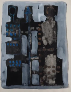 Pamono Jacques Soisson, Guardian and Warrior, Acrylic on Paper> Work On Paper