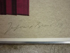 Pamono Jagoda Buić, Untitled, Felt Fibers on Cardboard, Framed, Set of 2><noscript><img width=