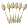 New Pamono Jam Spoons in Vermeil and Sterling Silver, France, Set of 6
