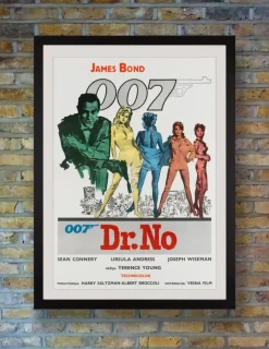 Pamono James Bond Dr. No Original Vintage Movie Poster, Yugoslavian, 1962> Posters