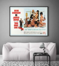 Discount Pamono James Bond You Only Live Twice Original Vintage US Subway Movie Poster, 1967