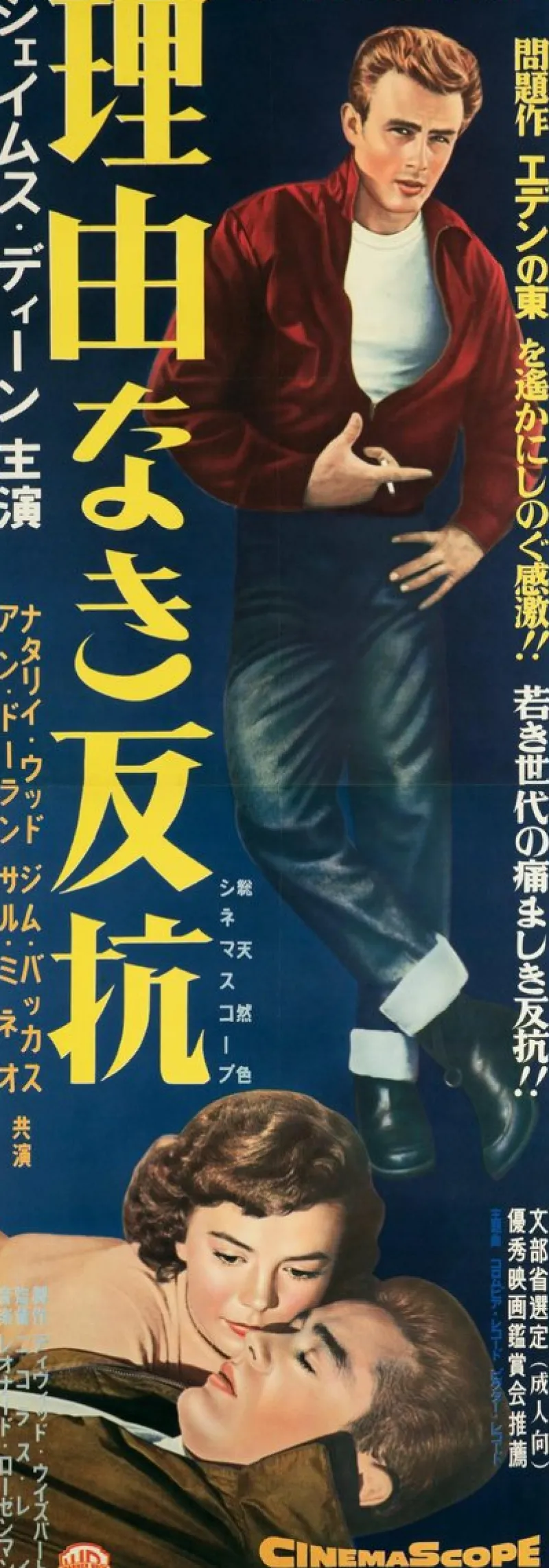 Outlet Pamono James Dean Rebel Without A Cause Original Vintage Movie Poster, Japanese, 1956