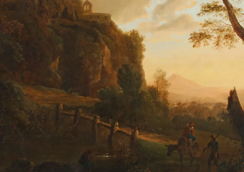 Pamono Jan Both, Southern Landscape, Old Master Painting> Old Masters