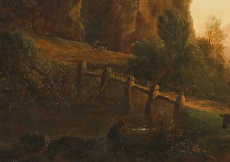 Pamono Jan Both, Southern Landscape, Old Master Painting> Old Masters