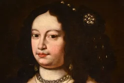 Online Pamono Jan Van Gelder, Portrait of Duchess Vittoria Farnese d'Este, 1670, Oil on Canvas, Framed