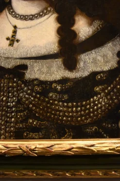 Online Pamono Jan Van Gelder, Portrait of Duchess Vittoria Farnese d'Este, 1670, Oil on Canvas, Framed