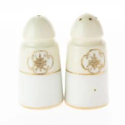 Pamono Japanese Art Deco Gilt Ceramic Shakers from Noritake, Set of 2> Salt & Pepper Shakers