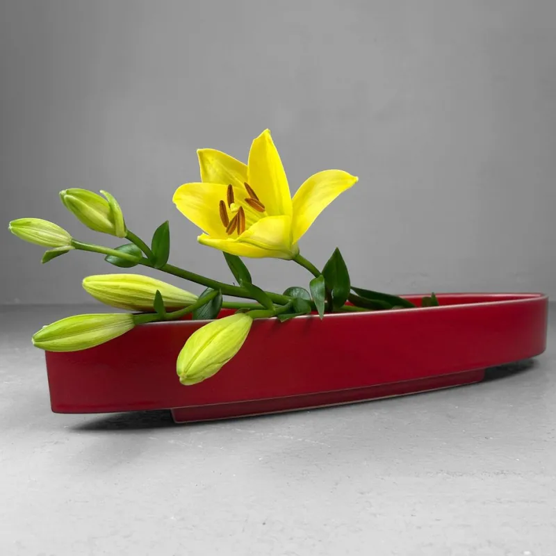 Clearance Pamono Japanese Ceramic Ikebana Bowl, 1950s