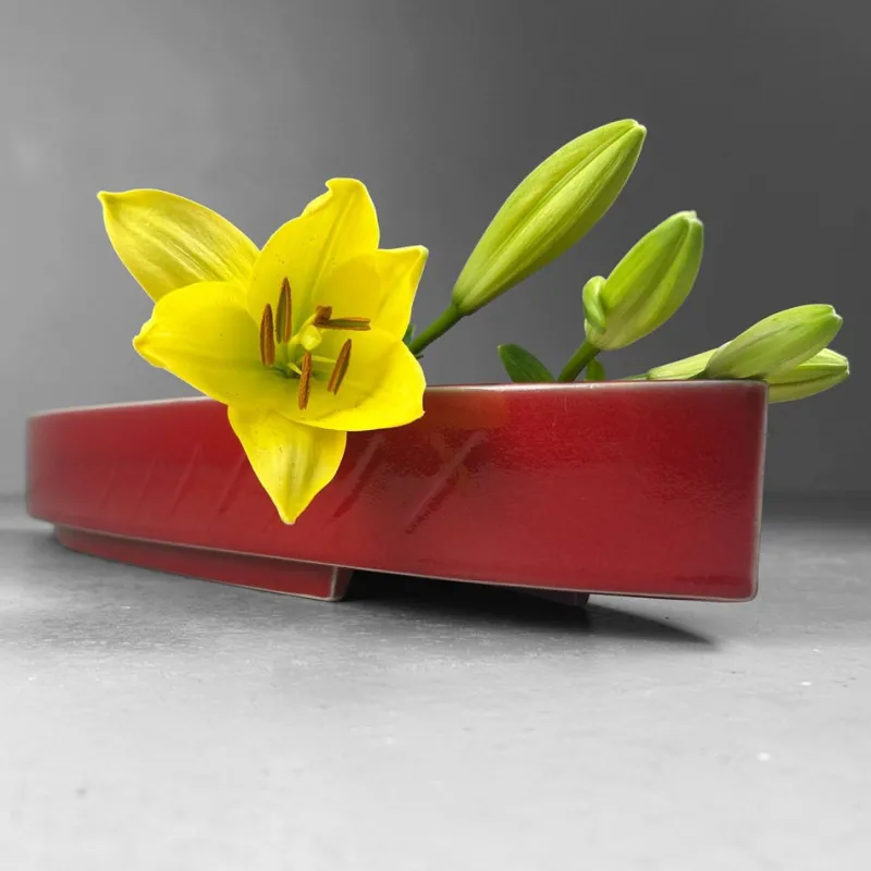 Clearance Pamono Japanese Ceramic Ikebana Bowl, 1950s