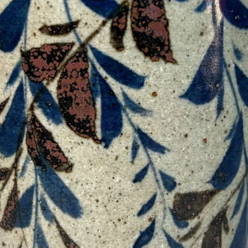 Sale Pamono Japanese Ceramic Ikebana Vase by Craft Fuji, 1980s