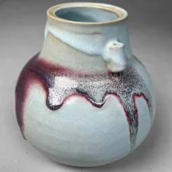 Pamono Japanese Ceramic Ikebana Vase, 1980s><noscript><img width=