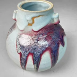 Pamono Japanese Ceramic Ikebana Vase, 1980s><noscript><img width=