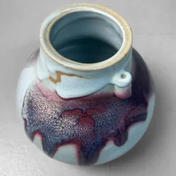 Pamono Japanese Ceramic Ikebana Vase, 1980s><noscript><img width=