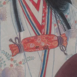 Hot Pamono Japanese Geisha, 1950s, Woodblock Print, Framed