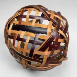 Pamono Japanese Hanakago Bamboo Ikebana Basket, 1950s