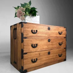 Pamono Japanese Kimono Tansu Chest, 1900s><noscript><img width=