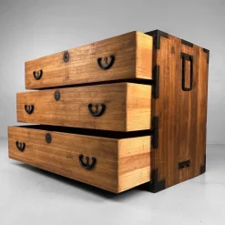 Pamono Japanese Kimono Tansu Chest, 1900s><noscript><img width=
