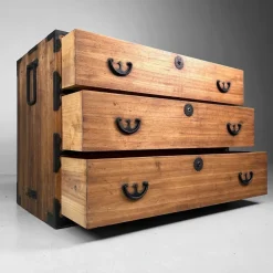 Pamono Japanese Kimono Tansu Chest, 1900s><noscript><img width=